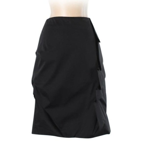 Shin Choi Ruched/pleated Asymmetric Pencil SKirt 4 - Picture 4 of 10
